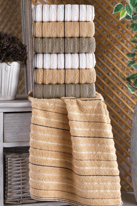 Prosop de mâini ERIOXA 50x90 cm - 6 buc, Culoare: multicolor, IVET.RO - Reduceri de până la -80%
