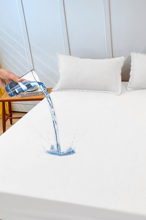 Cearșaf cu elastic MONDELGA WHITE 160х200 cm, Culoare: alb, IVET.RO - Reduceri de până la -80%