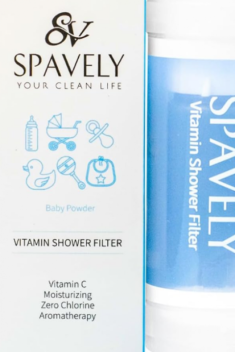 Filtru de duș SPAVELY BABY POWDER cu pudră pentru bebelușiIVET.RO - Reduceri de până la -80%