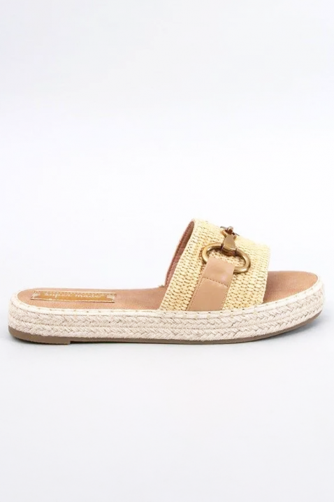 Papuci damă VILITA BEIGE, Culoare: bej, IVET.RO - Reduceri de până la -80%
