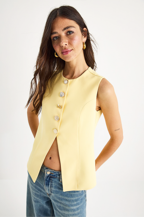 Top ESMANARA YELLOW, Culoare: galben, IVET.RO - Reduceri de până la -80%