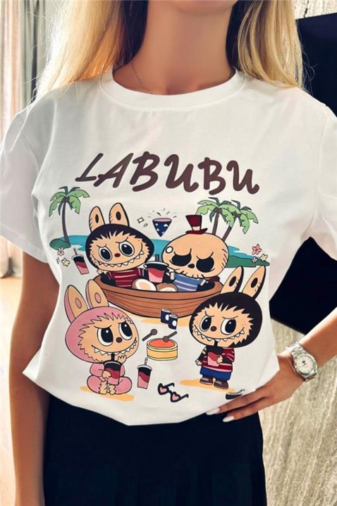 Tricou LABUBU FRIENDS, Culoare: alb, IVET.RO - Reduceri de până la -80%