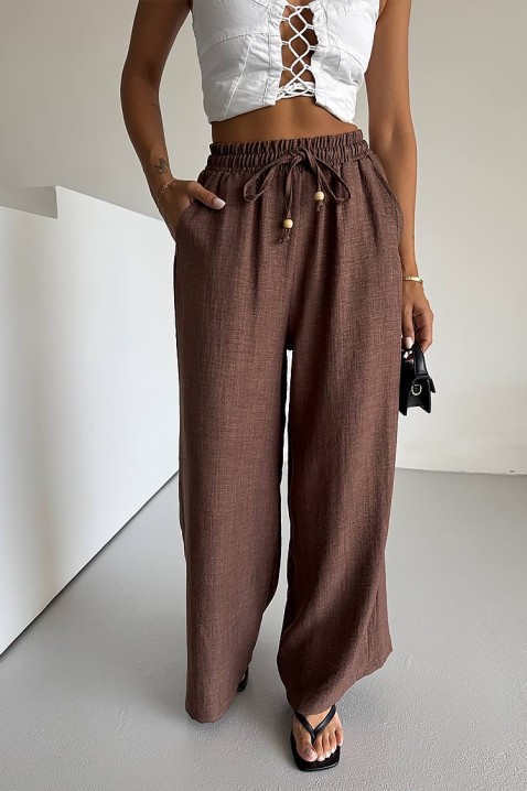 Pantaloni ELENZANA, Culoare: maro, IVET.RO - Reduceri de până la -80%