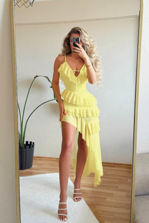 Rochie XIRELFA YELLOW, Culoare: galben, IVET.RO - Reduceri de până la -80%