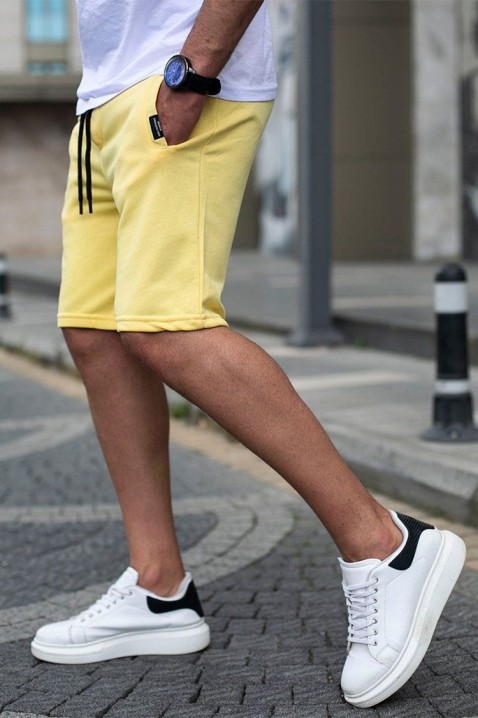 Pantaloni scurți pentru bărbați RILJO YELLOW, Culoare: galben, IVET.RO - Reduceri de până la -80%