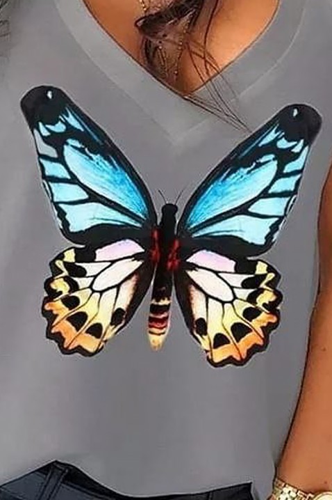 Top BUTTERFLANA GREY, Culoare: gri, IVET.RO - Reduceri de până la -80%