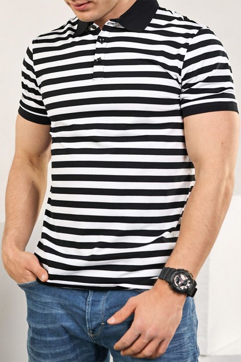 Tricou bărbați MAFELZO, Culoare: negru și alb, IVET.RO - Reduceri de până la -80%
