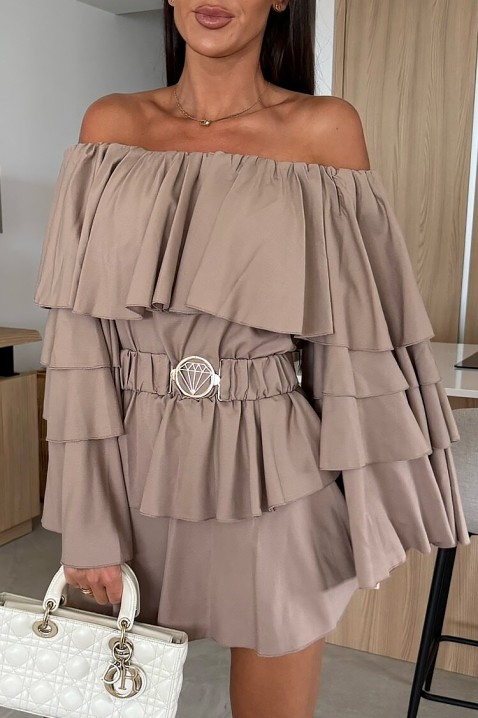 Rochie ZEMORDA MOCHA, Culoare: mocca, IVET.RO - Reduceri de până la -80%