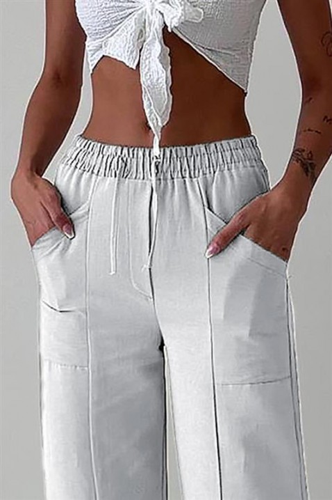 Pantaloni GARDINZA WHITE, Culoare: alb, IVET.RO - Reduceri de până la -80%
