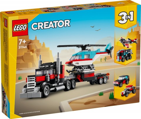 31146 | Camion cu platformă și elicopterIVET.RO - Reduceri de până la -80%