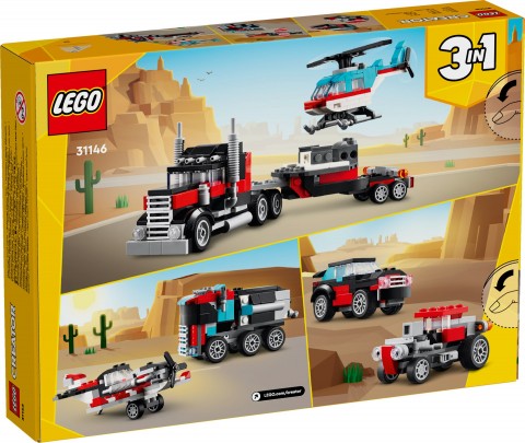 31146 | Camion cu platformă și elicopterIVET.RO - Reduceri de până la -80%