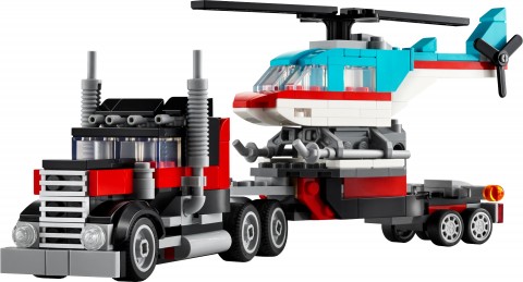31146 | Camion cu platformă și elicopterIVET.RO - Reduceri de până la -80%