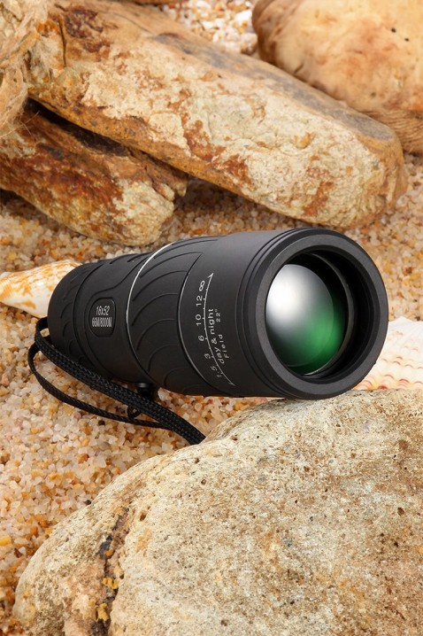 Telescop monocular cu suport pentru telefon și trepied DROLGY, Culoare: negru, IVET.RO - Reduceri de până la -80%