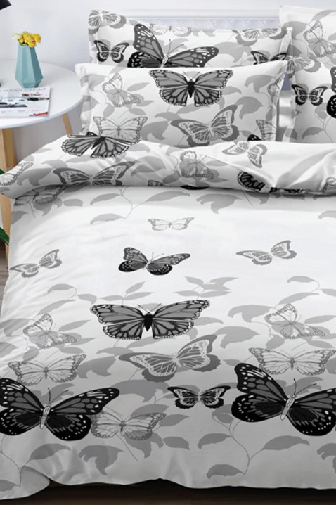 Lenjerie de pat SOLFETA 200x220 cm bumbac 4 piese, Culoare: alb, IVET.RO - Reduceri de până la -80%