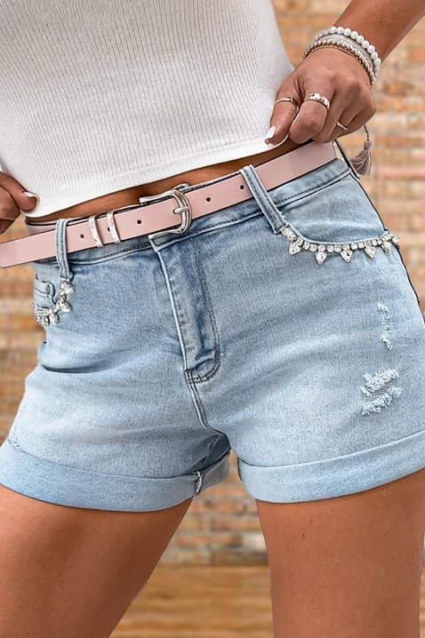 Pantaloni scurți CHUDESNIA, Culoare: albastru, IVET.RO - Reduceri de până la -80%
