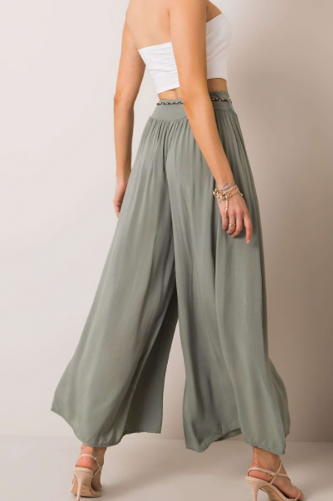 Pantaloni MESEMBRIA, Culoare: verde, IVET.RO - Reduceri de până la -80%