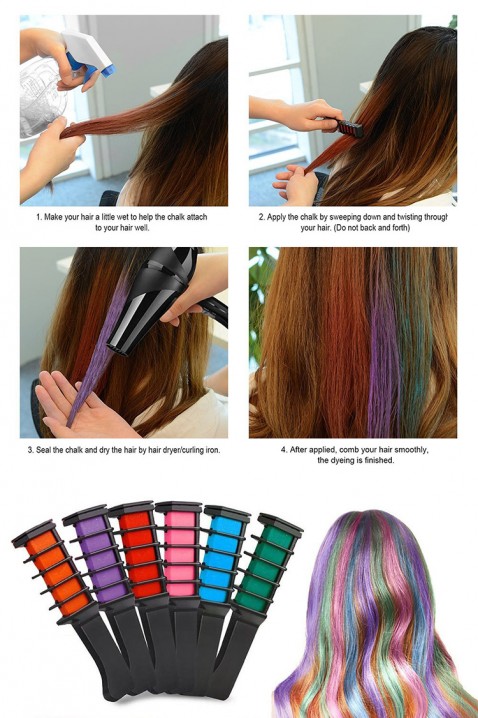 Creta pentru păr CHROMINA PURPLE, Culoare: lila, IVET.RO - Reduceri de până la -80%