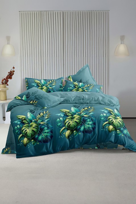 Lenjerie de pat AURELDA 200x220 cm bumbac 4 piese, Culoare: multicolor, IVET.RO - Reduceri de până la -80%
