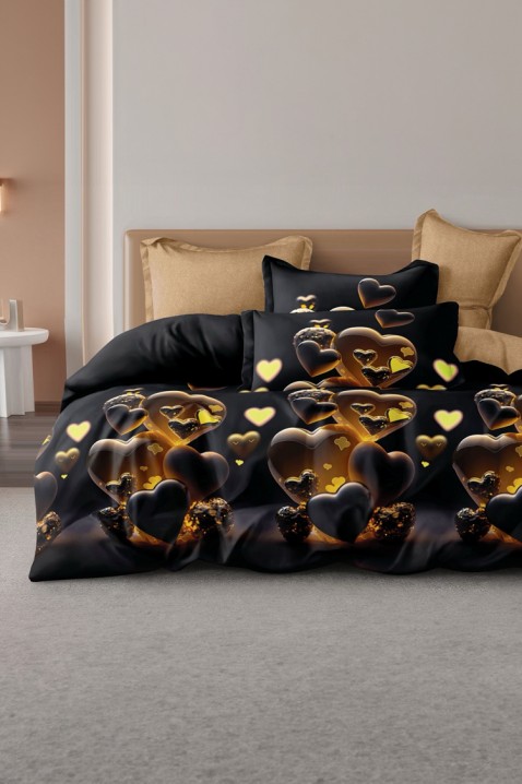 Lenjerie de pat THALIRA 200x220 cm bumbac 4 piese, Culoare: multicolor, IVET.RO - Reduceri de până la -80%
