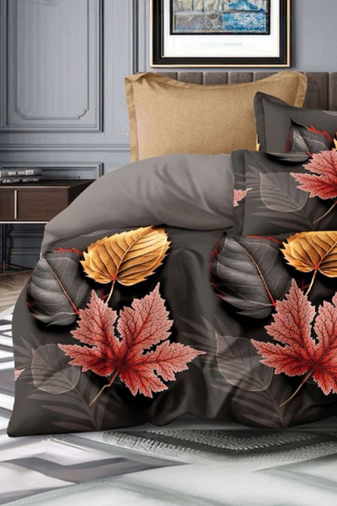 Lenjerie de pat ISMEARA 200x220 cm bumbac 4 piese, Culoare: multicolor, IVET.RO - Reduceri de până la -80%