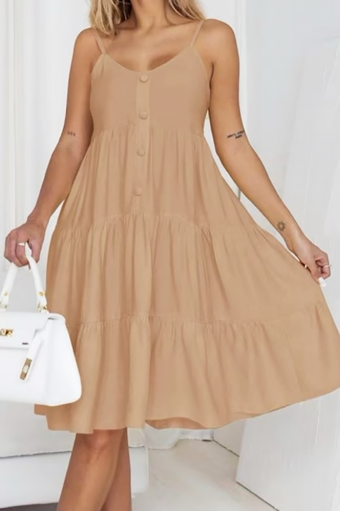 Rochie SOLFERNIA BEIGE, Culoare: bej, IVET.RO - Reduceri de până la -80%