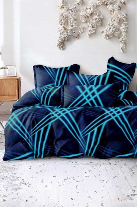 Lenjerie de pat ORIENJA 200x220 cm bumbac 4 piese, Culoare: multicolor, IVET.RO - Reduceri de până la -80%