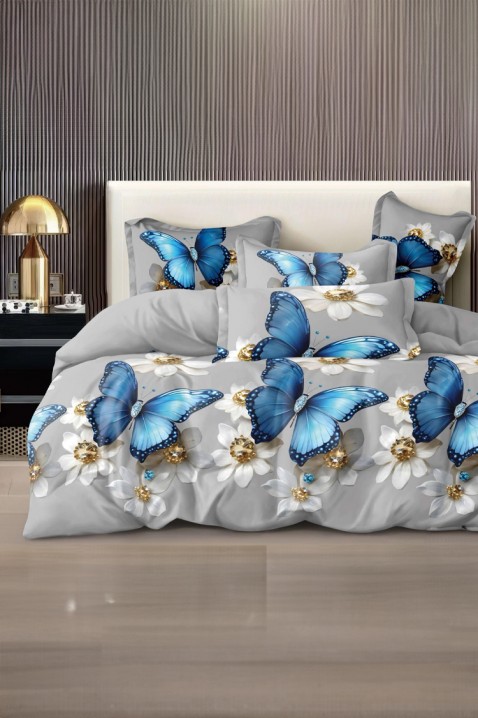 Lenjerie de pat BRISENA 200x220 cm bumbac 4 piese, Culoare: multicolor, IVET.RO - Reduceri de până la -80%