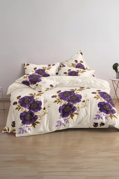 Lenjerie de pat LUMIRA 200x220 cm bumbac 4 piese, Culoare: multicolor, IVET.RO - Reduceri de până la -80%