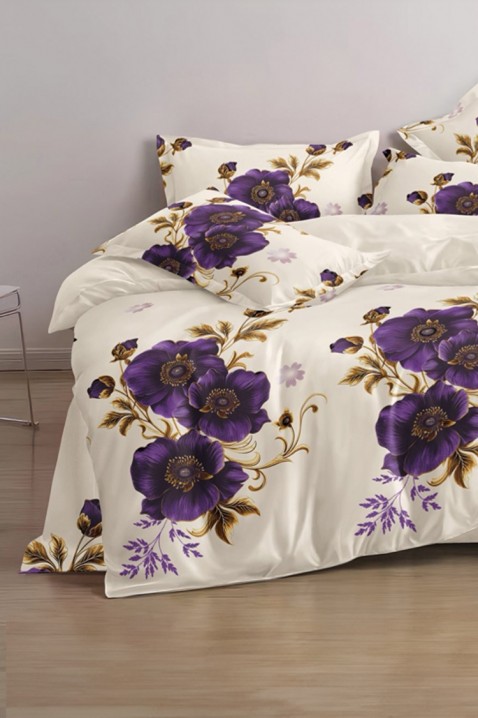 Lenjerie de pat LUMIRA 200x220 cm bumbac 4 piese, Culoare: multicolor, IVET.RO - Reduceri de până la -80%