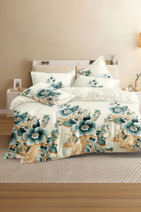 Lenjerie de pat THORELIA 200x220 cm bumbac 4 piese, Culoare: multicolor, IVET.RO - Reduceri de până la -80%