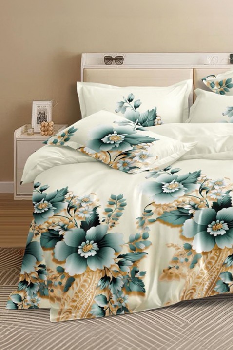 Lenjerie de pat THORELIA 200x220 cm bumbac 4 piese, Culoare: multicolor, IVET.RO - Reduceri de până la -80%