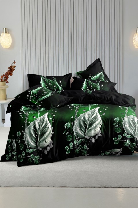 Lenjerie de pat SERAHINA 200x220 cm bumbac 4 piese, Culoare: multicolor, IVET.RO - Reduceri de până la -80%