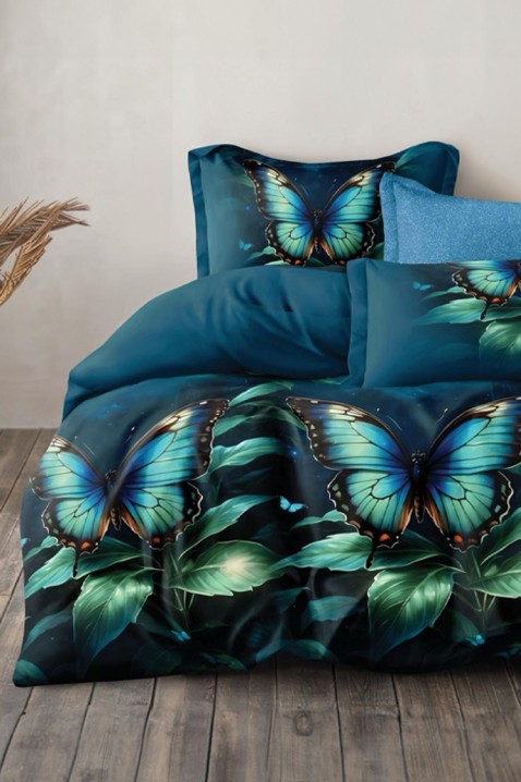 Lenjerie de pat NERINFA 200x220 cm bumbac 4 piese, Culoare: multicolor, IVET.RO - Reduceri de până la -80%