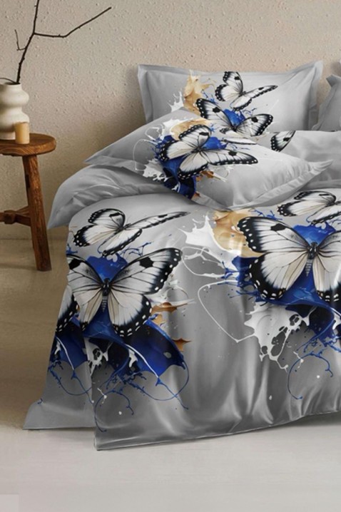 Lenjerie de pat ATHERFA 200x220 cm bumbac 4 piese, Culoare: multicolor, IVET.RO - Reduceri de până la -80%