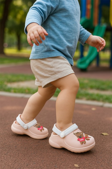 Papuci copii TEDDIE, Culoare: pudră, IVET.RO - Reduceri de până la -80%