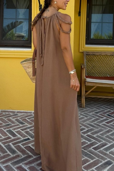 Rochie MIRZALFA BROWN, Culoare: maro, IVET.RO - Reduceri de până la -80%