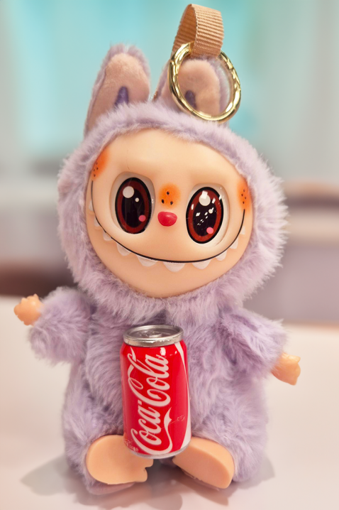 Accesoriu pentru geantă LABUBU COCA COLA LILA, Culoare: lila, IVET.RO - Reduceri de până la -80%