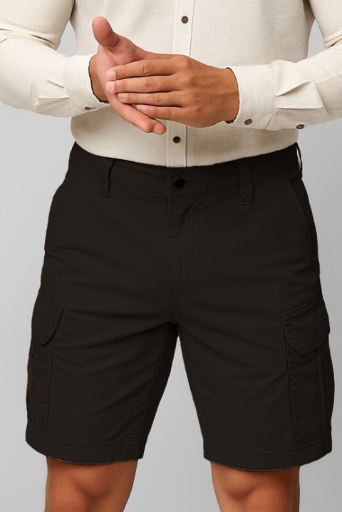 Pantaloni scurți pentru bărbați ROLJO BLACK, Culoare: negru, IVET.RO - Reduceri de până la -80%