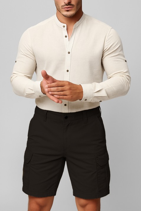 Pantaloni scurți pentru bărbați ROLJO BLACK, Culoare: negru, IVET.RO - Reduceri de până la -80%
