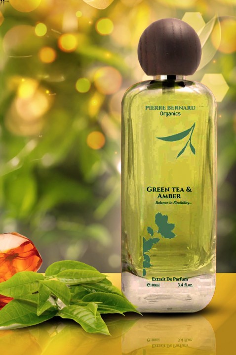 Parfum Pierre Bernard Organics Green tea&Amber EDP 100 mlIVET.RO - Reduceri de până la -80%