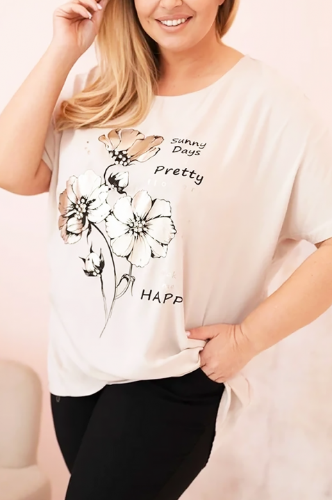 Tricou BROLINDA BEIGE, Culoare: bej, IVET.RO - Reduceri de până la -80%