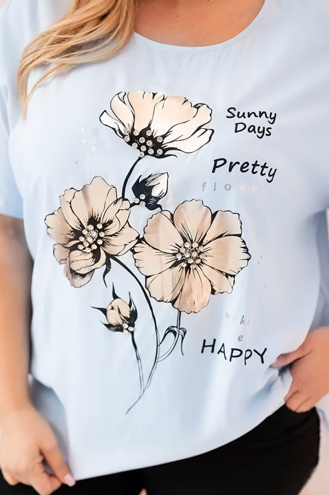 Tricou BROLINDA BLUE, Culoare: albastru, IVET.RO - Reduceri de până la -80%