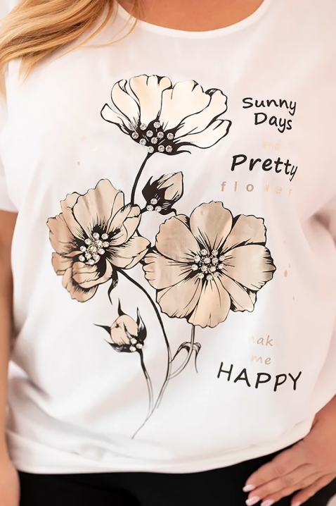 Tricou BROLINDA WHITE, Culoare: alb, IVET.RO - Reduceri de până la -80%