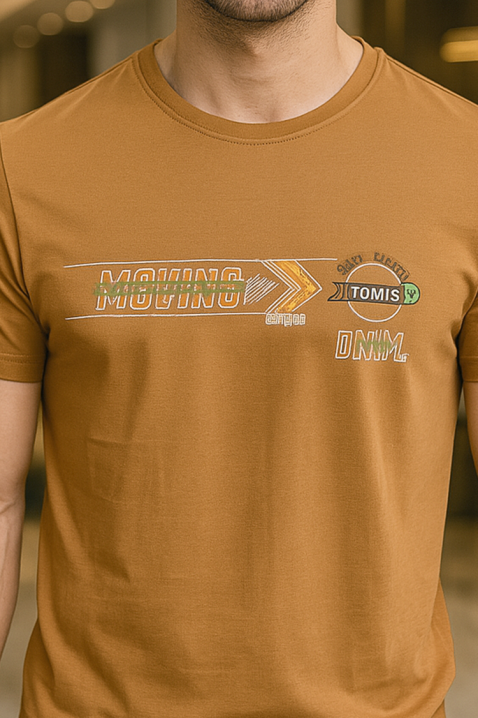 Tricou bărbați MINTOS, Culoare: maro deschis    , IVET.RO - Reduceri de până la -80%