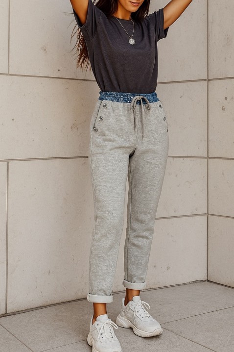 Pantaloni DENVILA GREY, Culoare: gri, IVET.RO - Reduceri de până la -80%