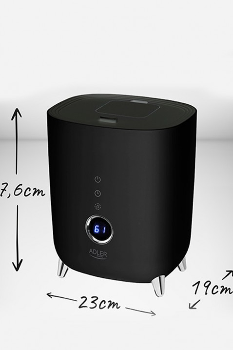Umidificator cu ultrasunete pentru aer ARAMY BLACK, Culoare: negru, IVET.RO - Reduceri de până la -80%
