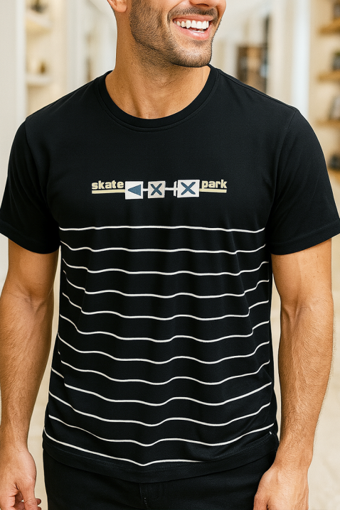 Tricou bărbați KRIXO, Culoare: negru, IVET.RO - Reduceri de până la -80%