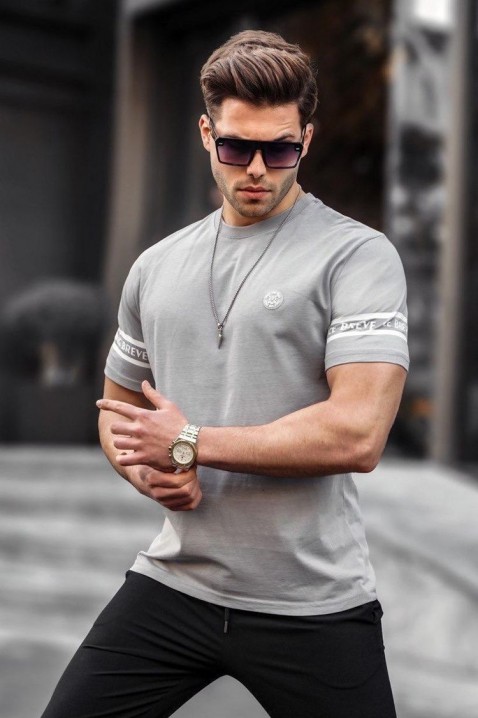 Tricou bărbați GREFON GREY, Culoare: gri, IVET.RO - Reduceri de până la -80%