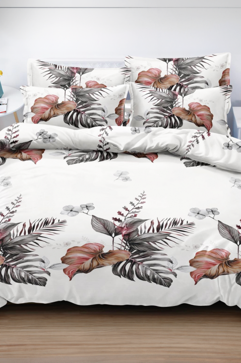 Lenjerie de pat BIOGEXA 200x220 cm bumbac 4 piese, Culoare: alb, IVET.RO - Reduceri de până la -80%