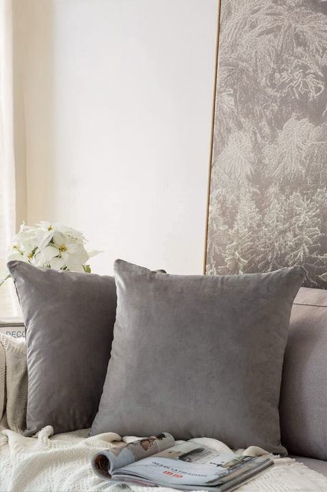 Față de pernă FLOMEJA GREY 40х40 cm, Culoare: gri, IVET.RO - Reduceri de până la -80%
